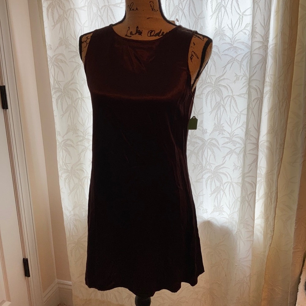 Burgundy Satin dress